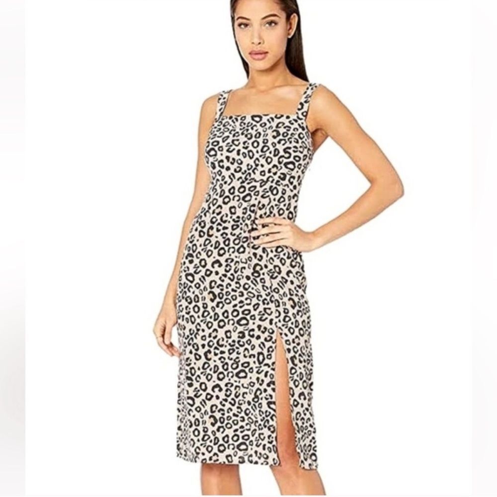 NWT Sanctuary Georgina Leopard Print Sleeveless midi  Dress Size 12
